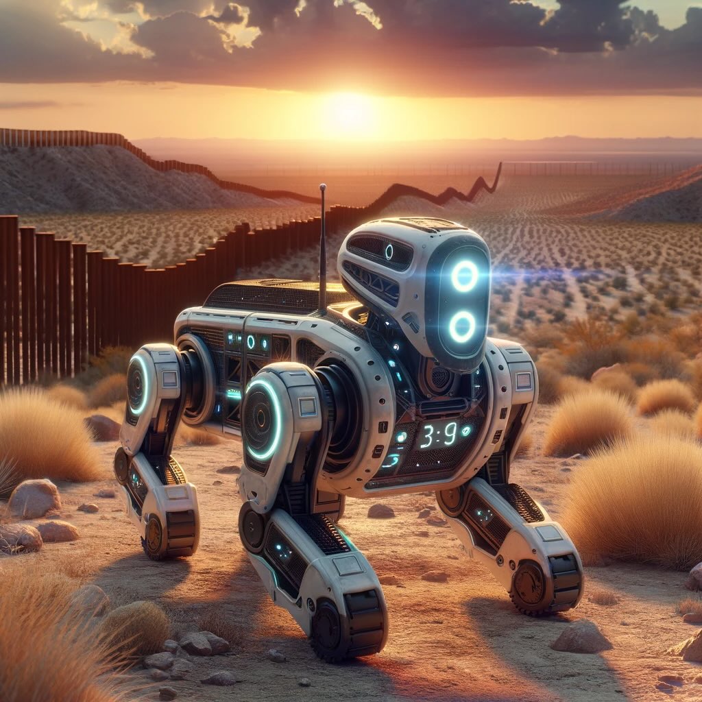Robot Dog on Boarder Patrol